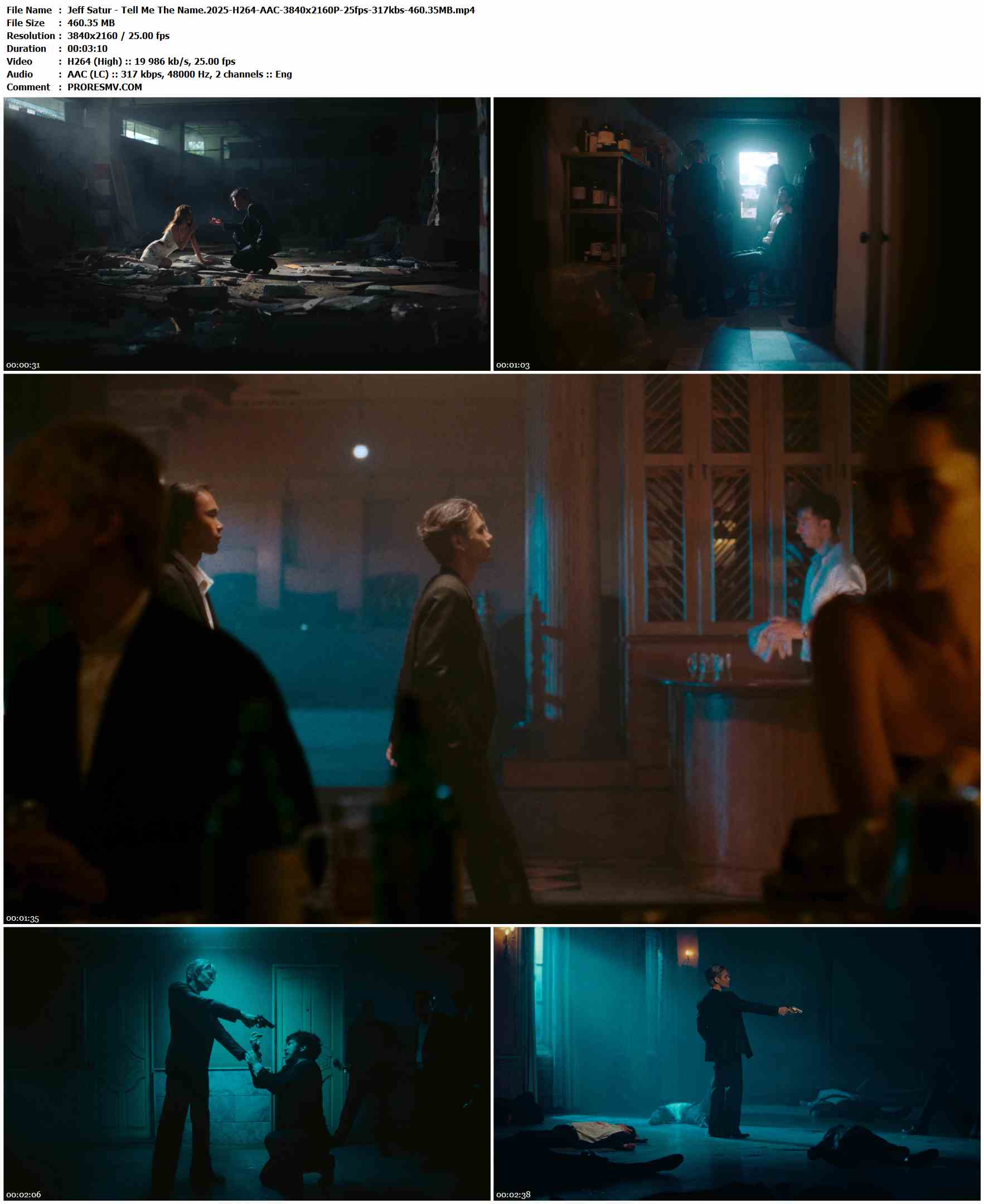 Jeff Satur - Tell Me The Name.2025-H264-AAC-3840x2160P-25fps-317kbs-460.35MB官方MV_高清MV